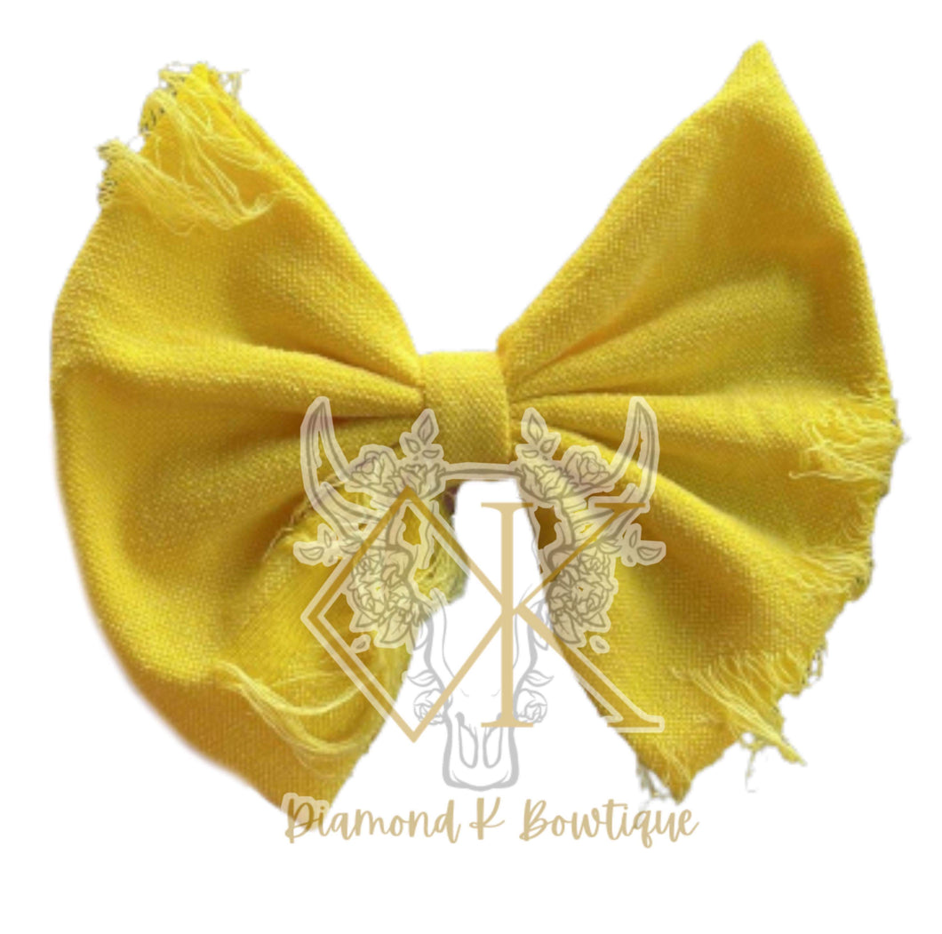 Neon yellow distressed