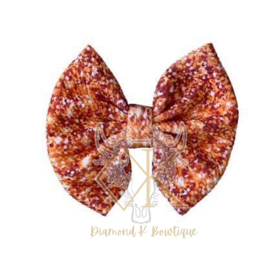 Orange glitter inspired