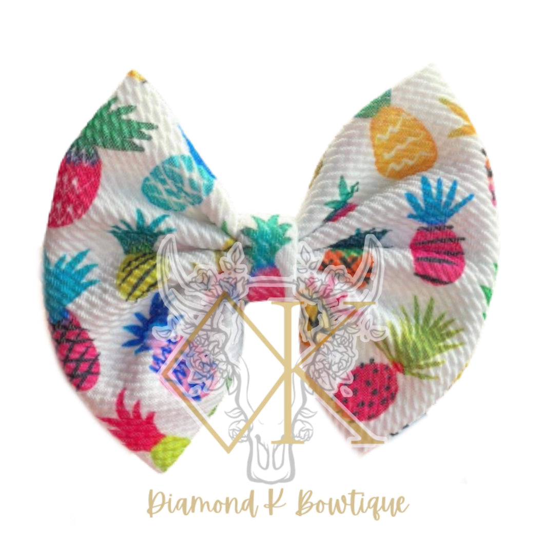 Colorful pineapples