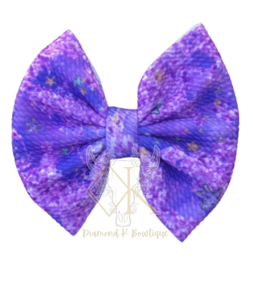 Purple glitter inspired tie dye